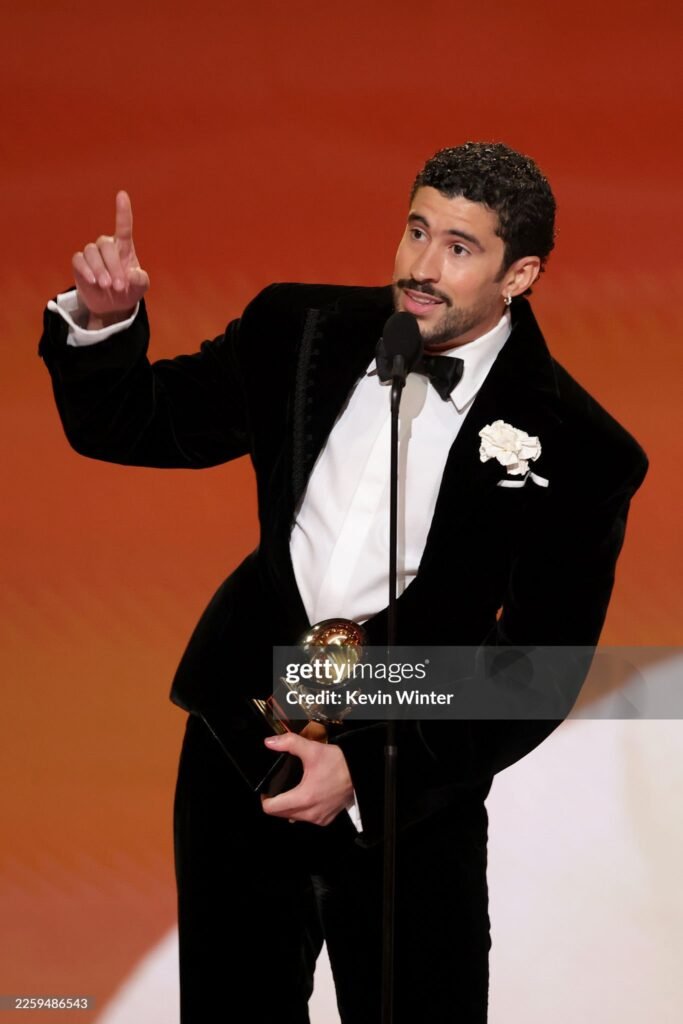 Puerto Rico star, Bad Bunny accepts the Best Música Urbana Album onstage during the 68th GRAMMY Awards at Crypto.com Arena on February 1, 2026 in Los Angeles, California.