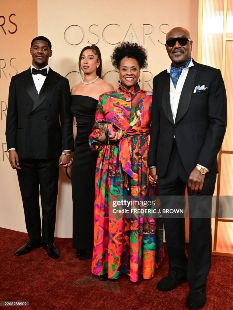 Caribbean roots actor Delroy Lindo with his family at the 98th Annual Academy Awards at the Dolby Theatre in Hollywood, California