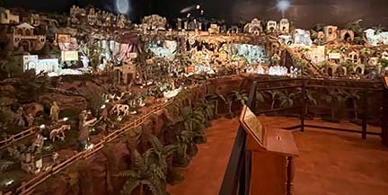 A large nativity scene in the cathedral in Old Town, Panama City, Panama. (NewsAmericasNow.com image)