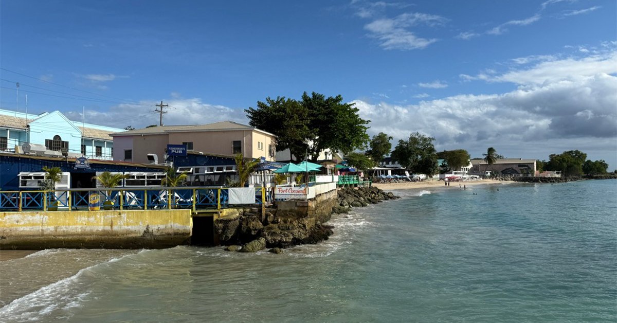 caribbean island american airlines barbados beach town